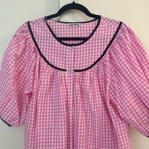 BATSHEVA House Dress in Pink Gingham